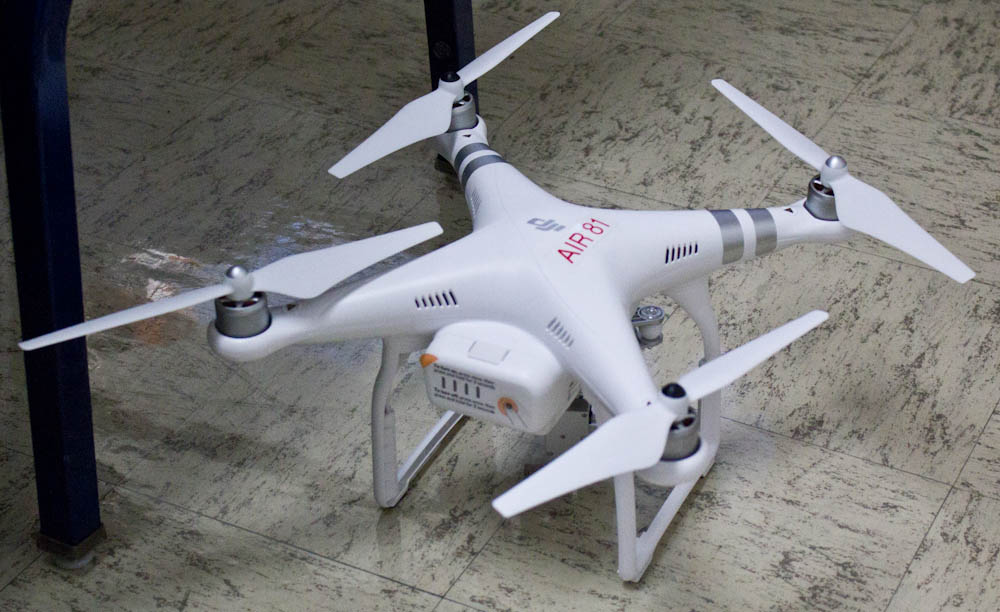 The unmanned aerial vehicle (UAV), also known as a drone, that will be used by the Wrightsville Beach Fire Department to help with emergency response.