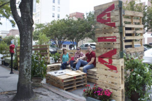 A display from PARK(ing) Day 2015. File photo.