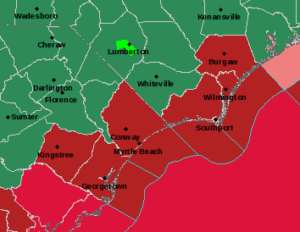 The National Weather Service Hurricane Matthew map from Friday morning, Oct. 7.