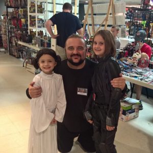 Rob Kellum (aka Papa Stro Maestro) at the 2015 Kids' Halloween Walk (Photo Courtesy John Stamey)