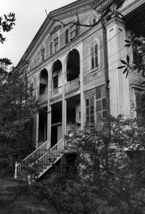 An even spooookier looking Bellamy Mansion before its renovation in the early 1990s. (Photo courtesy Laural Coffey, Bellamy Mansion.)