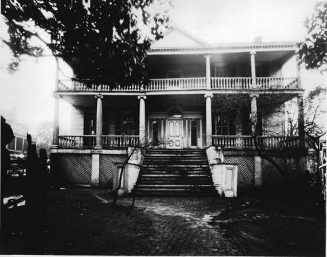 An even spooookier Burgwin-Wright building. (Photo courtesy Laural Coffey, Bellamy Mansion.)