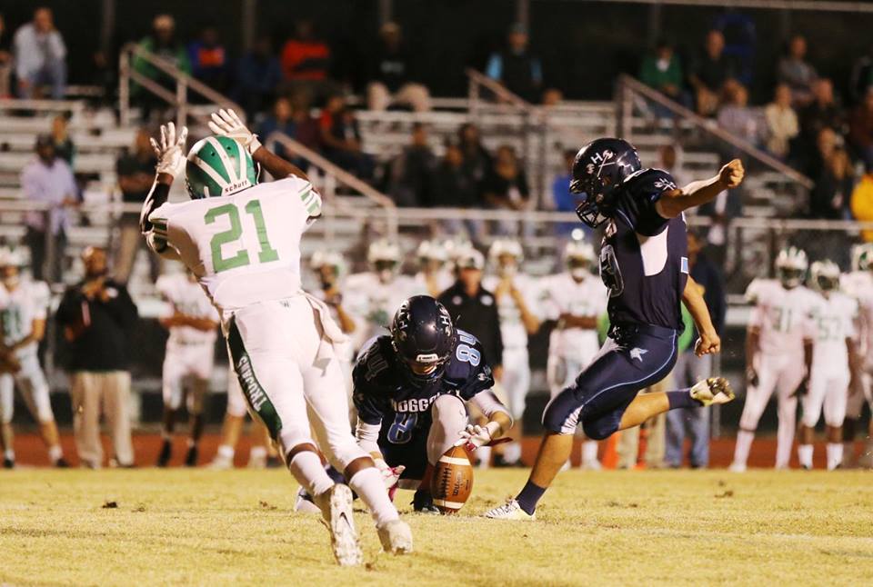 Jeremiah Kim, kicker, and C.J Pipken, holder, converted two field goals last week. Photo courtesy- John Crouch