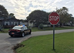 Police blocked off Sea Ray Avenue in Carolina Beach for several blocks after an active shooter situation Monday afternoon. (Photo by Christina Haley.)