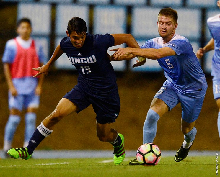 UNCW dropped a 1-0 contest at North Carolina on Tuesday. Photo courtesy- UNCW Athletics 