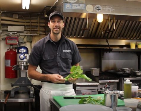 Dean Neff in his kitchen at Pinpoint.