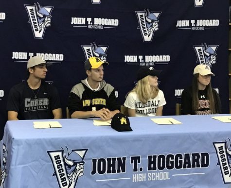 From left-to-right: Robert Wilkerson, J.P. Price, Madie Schider, Kendall Goldblum. Photo courtesy- Hoggard Athletics