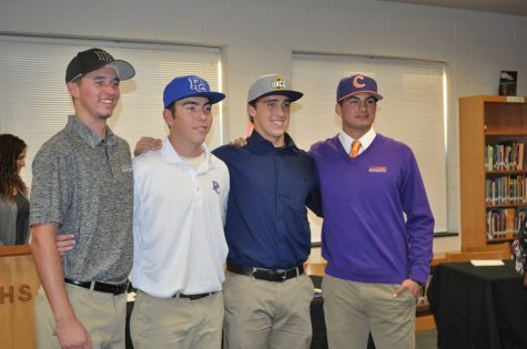 From left-to-right: William St. Ledger, Payton Phelps, Josh Madole, Sam Hall. Photo courtesy- Bonnie Emertz. 