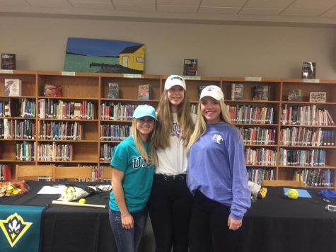 Left-to-right: Hunter Bizzell, Victoria Elder, Hayley Grizzle. 