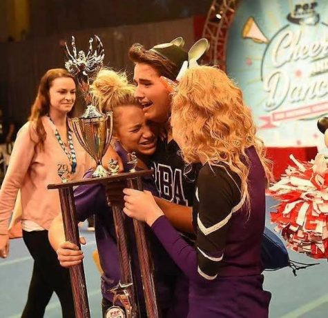 Celebrating a national title on the stage at Disney World is a memorable experience. Photo courtesy- Roger Bacon Academy. 