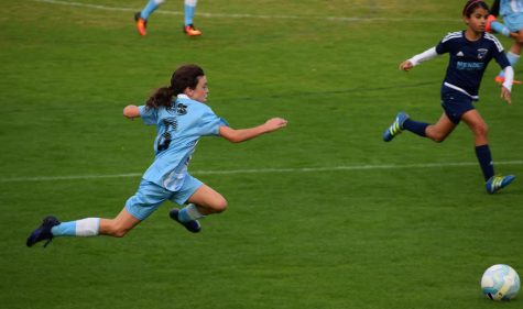 Ella Johnson in action at the Disney World Soccer Showcase. Photo courtesy- Mark Johnson.