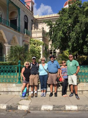 Left to right: Joy Donat, Luke Donat, Lavonne Donat, Win Donat, Lily Donat and Pete Donat in Cuba.