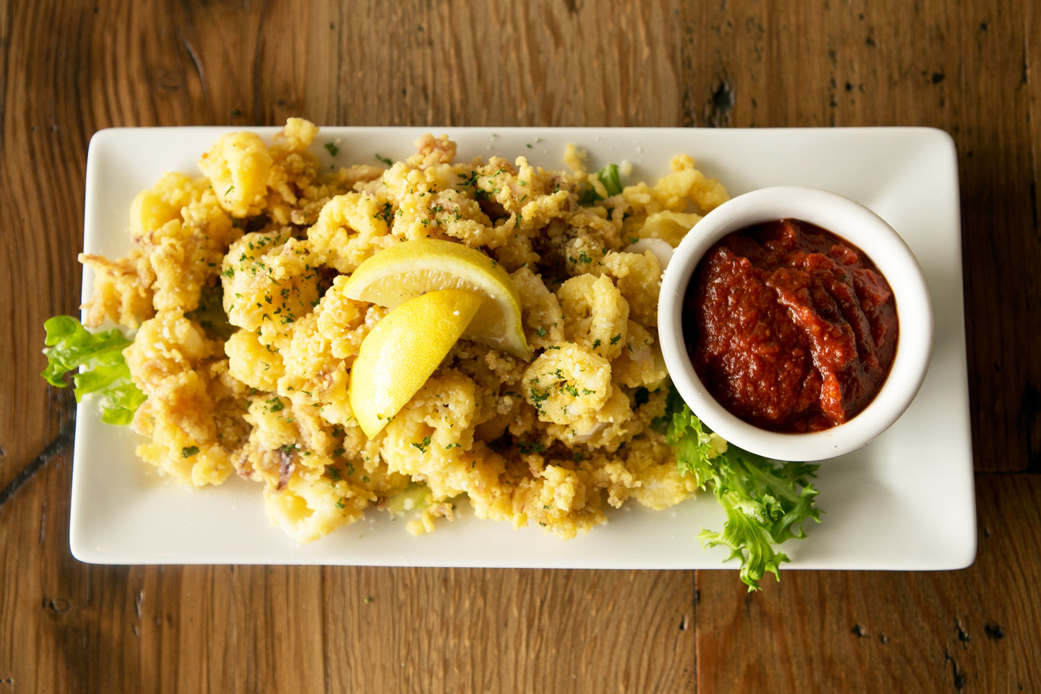 Calamari fritti at Cape Fear Seafood Company. Photo courtesy CapeFearSeafoodCompany.com