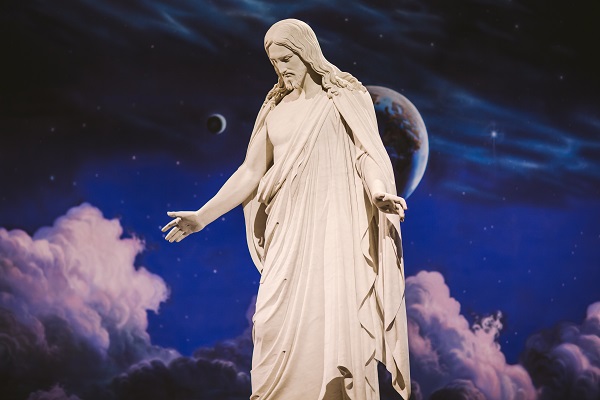 The Mormon Tabernacle in Salt Lake City, the headquarters of the Mormon Religion.