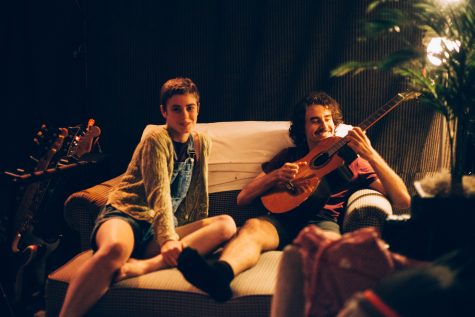 Slow Dance recording their debut EP at Hourglass Studios in 2016. (Photo by Abby Oliver.) 