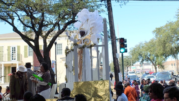 During the Mardi Gras carnival season, there will be more than 70 parades in and around New Orleans, from small affairs to large shindigs that rival Super Bowl halftime shows for their pageantry and music. (Photo courtesy Tom Mahnken)