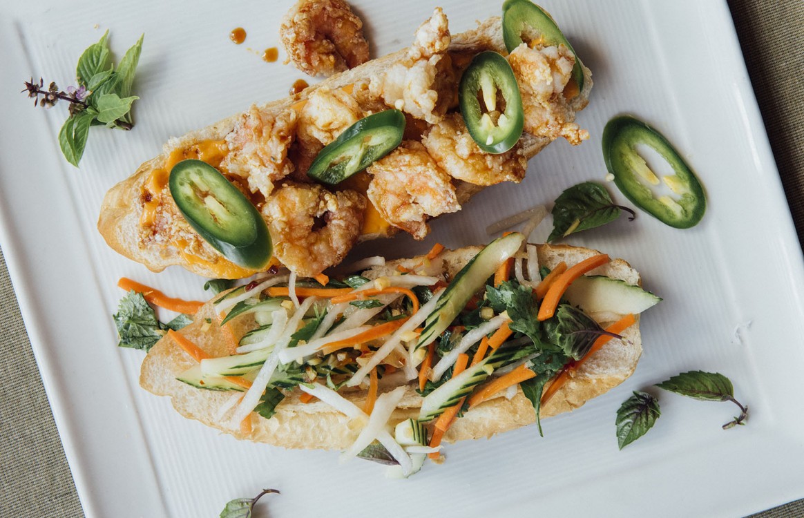 Fried Shrimp Bánh Mì at Mondo in New Orleans. (Photo courtesy Rush Jagoe)