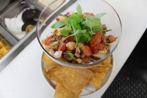 Cahoon's take on ceviche features calamari, shrimp and other seafood. (Photo Benjamin Schachtman)