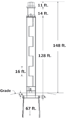Oak Island Lighthouse blueprint