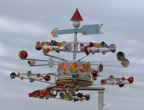 The Satelite Tub Whirligig featured during the day at Whirligig Park in Wilson, N.C. Photo courtesy Don Davis