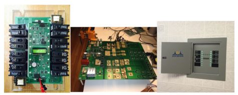 Left to right: What Griffin calls the "brains" of the Smart Load Center, an assembly prototype and the installed version. (Courtesy of Stephen Burnett)