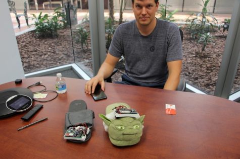 Jeff Guard, founder of Brilliant Sole, wants to take VR to the next level. (PORT CITY DAILY PHOTO / Benjamin Schachtman)