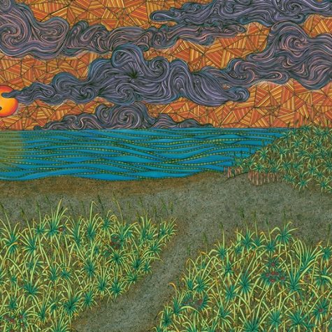 Piece titled “A Brunswick Beach,” by Heather Divoky, using pen, ink, marker and color pencil. (Port City Daily Photo/COURTESY OF HEATHER DIVOKY ART)