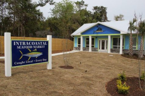 Fresh, local seafood is coming soon to Intracoastal Seafood Market&nbsp;on Oleander Drive. If you've driven by this building and wondered, 'when's that opening?' the answer is, 'soon.' (Photo by Benjamin Schachtman)