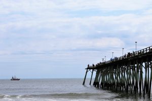The Kure Beach Fishing Pier. (By: Cory Mannion)