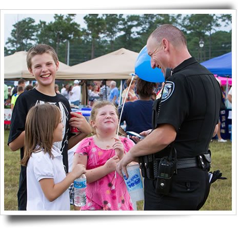 Since Chief Mike James has took over in Leland, the police department has made an effort to get more involved with the public. 