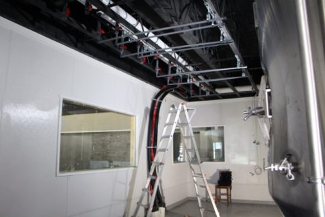 It might not look like much, but this custom cooling system built by Zac Brown shows his level of investment. The cooling system isn't just state of the art, according to Brown, "it's built for expansion. We can add another six tanks. We're ready to make killer beer here, and we're ready to grow." (Photo Benjamin Schachtman)