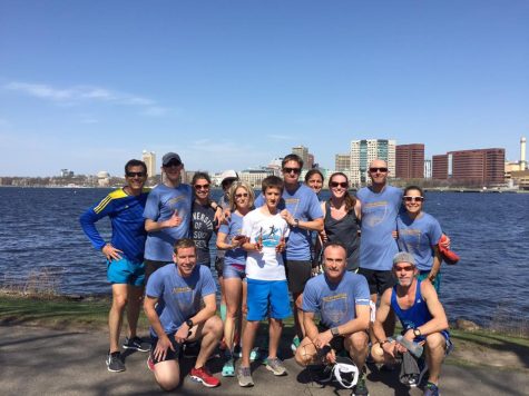Wilmington runners along the Charles River in Boston. (Port City Daily photo/COURTESY OF STUART ROSS)