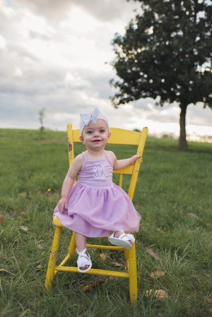 Looking at Sadie Rae, you would never guess she had a degenerative disease. But around age 3 or 4, doctors say, she will begin to lose her cognitive abilities, much like Alzheimer's Disease. (Port City Daily photo/COURTESY ASHLEY HAYWOOD)