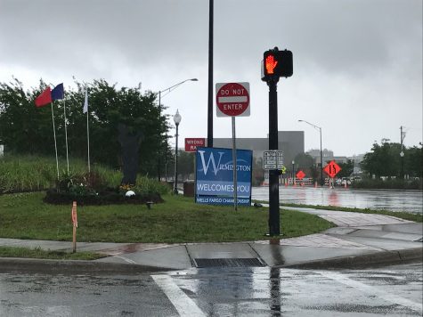 Downtown Wilmington was dampened, spirits were not. (Port City Daily photo / BENJAMIN SCHACHTMAN)