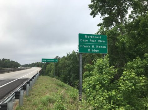 Repairs to the eastbound I-40 bridge over the Northeast Cape Fear will shut down one lane in each direction. (Port City Daily photo / BENJAMIN SCHACHTMAN)