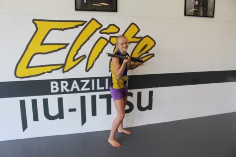Terah Hieber said she would spend all day - and all night - at the Elite Brazilian Jiu-Jitsu center if she could. (Port City Daily photo/ BENJAMIN SCHACHTMAN)