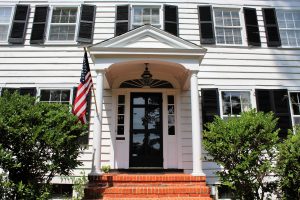 “All of this is traditional 1920s colonial style,” Marr said. “Tall ceilings, pretty moldings, and large living spaces. These are even the original hardwood floors.” (Port City Daily photo/CORY MANNION)