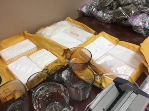 The investigation yielded almost 12 kilos of cocaine, 23 pounds of marijuana, one pound of crack cocaine, and numerous weapons. (Port City Daily photo/COURTESY NHCS)