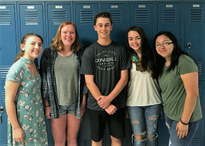 The Malawi Education team. From left to right: Katie Geschickter, Virginia Griffin, Tyler Glatt, MaryFrances Warner, and Kathia Barriga-Mateos. (Port City Daily photo/COURTESY TYLER GLATT)