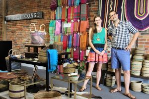 Tony and Caroline at Swahili Coast. (Port City Daily photo/CORY MANNION)