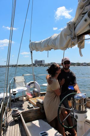 Through it all, the couple couldn't be happier with their life at sea. The Tatum's often see dolphin and sea turtle playing in their anchorage, or on one of their camping trips to Masonboro Island. (Port City Daily photo/CORY MANNION)