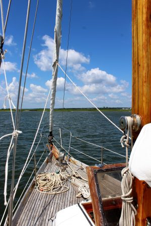 "The people, the wildlife, and the spontaneity of it all is my favorite," Stephanie said. "Just that freedom to be like, what do you want to do today? That’s what we live for." (Port City Daily photo/CORY MANNION)