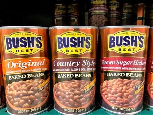 Popular BUSH'S Original, Country Style, and Brown Sugar Hickory Baked Beans are being recalled due to a potential defect in the side seams of their cans. (Port City Daily photo/CORY MANNION)