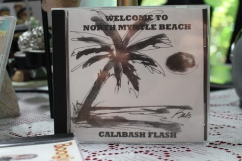 One of Calabash Flash's albums. (Port City Daily photo / BENJAMIN SCHACHTMAN)