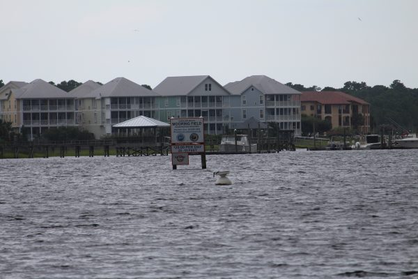 The mooring field in Carolina Beach currently charges boaters $20 a night, the town only gets $5 of the fee (Port City Daily photo/MICHAEL PRAATS)
