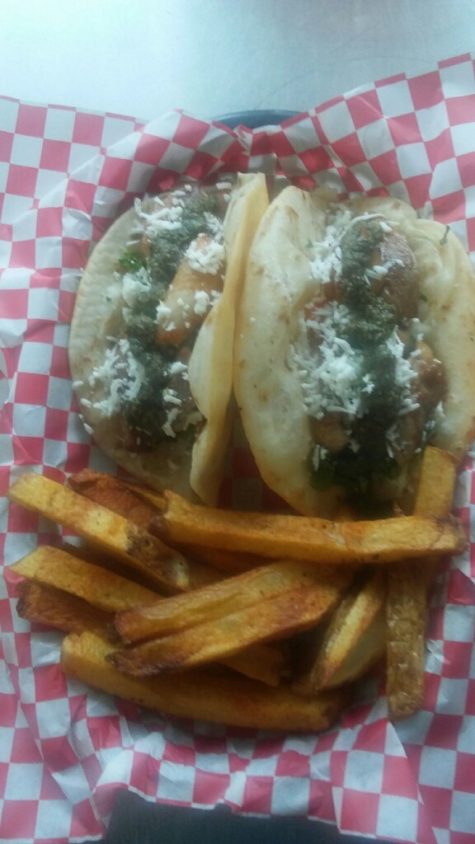 Chef Anthony Milton's duck tacos and boardwalk fries. (Port City Daily photo / COURTESY ANTHONY MILTON)