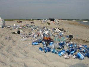 Each year, somewhere between 1,800 and 3,000 people flock to Masonboro Island for the fourth of July, leaving literal tons of trash in their wake. Masonboro.org wants people to do their part, and take what they bring with them, so the island can be enjoyed for years to come. (Port City Daily photo/COURTESY MASONBORO.ORG)
