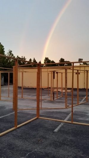  Lewkowicz builds most of the structures for Phobia Haunted Trail himself, along with help of his family (Port City Daily photo/COURTESY PHOBIA) 