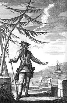 A portrait of Blackbeard. 300 years ago, the pirate was brought to justice on the Carolina Coast. (Port City Daily photo/COURTESY CHRIS RACKLEY)