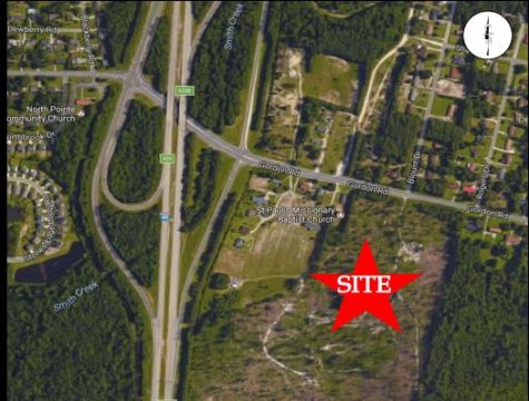 A proposed 85-acre, 3.7 million-square-foot development on Gordon Road north of Wilmington. (Port City Daily photo / FILE PHOTO)